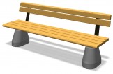 PG10-BE024 ベンチ+バックレスト